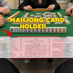 American Mahjong Card Holder, Angled Card Holder Tray, Foldable Space-Saving Rack