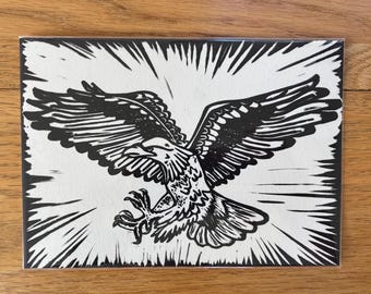 5x7 Linoldruck Original von T + G druckt
