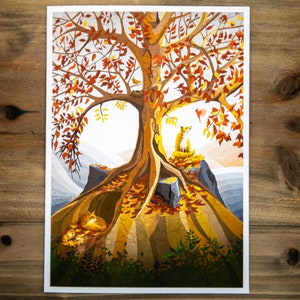 Fuchs Grußkarte, Fuchs, Greeting Card, 5 X 7 Karte, Blanko Grußkarte