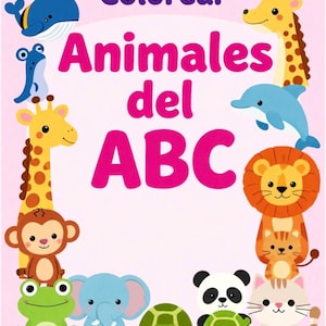 ABC Animals Coloring Book for Kids 3-6 | Letter Tracing Activity (Digital Download)