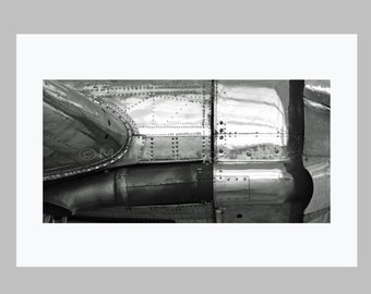 Man Cave Decor, Aviation Vintage DC-3 Airplane Historical, Fine Art Photography, signed 8x16 Original Photograph, Unmatted, Unframed