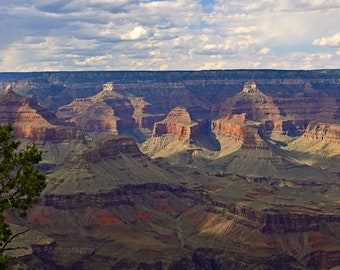 Travel Photography, Grand Canyon National Park, South Rim, Scenic Landscape Canyon, Fine Art Photography signed 12x18 Original Photograph