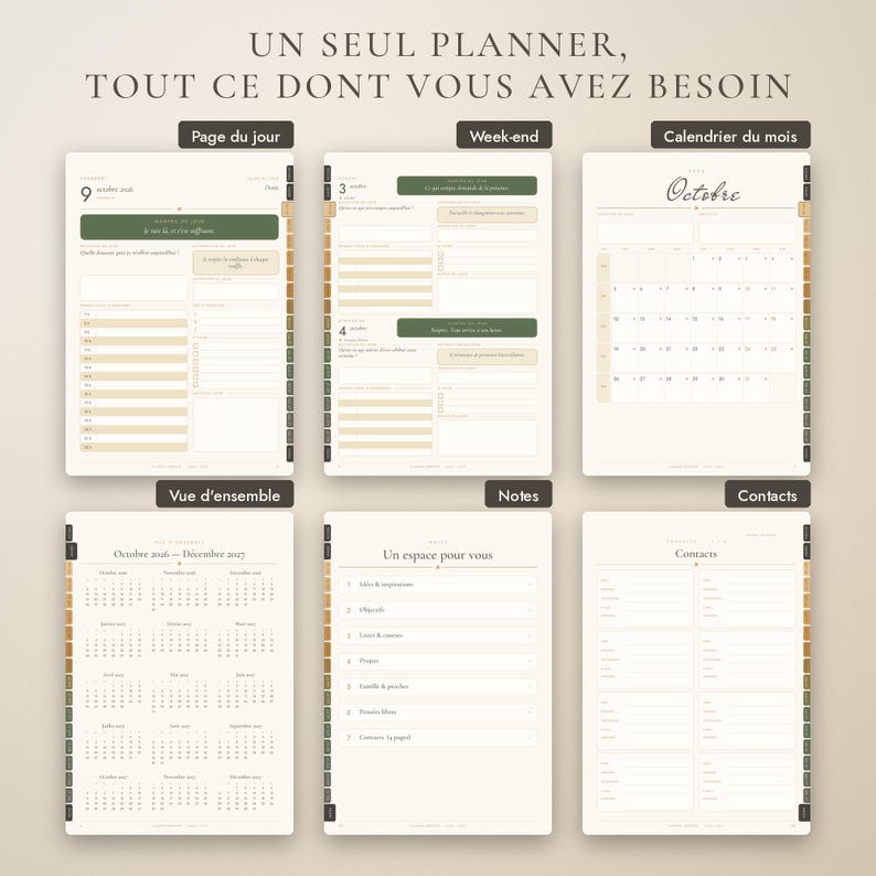 Good Note Callender Paper Digital Planner 2026-2027 | Goodnotes Digital Calendar | Daily, Monthly ...