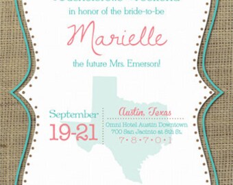 Customizable State-Themed Event Invitation