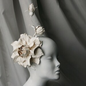 Chocolate Leather Wildflowers Headpiece main image 1