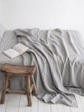 Washed European Linen Flat Sheet, 100% Flax Linen Top Sheet, Breathable All Season Sheet,Farmhouse Bedroom Decor, Queen King sizes