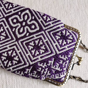 Crossbody phone pouch, kiss lock iPhone 14 pro max purse, Samsung S23 plus case, kiss clasp evening bag, vintage style wedding phone purse
