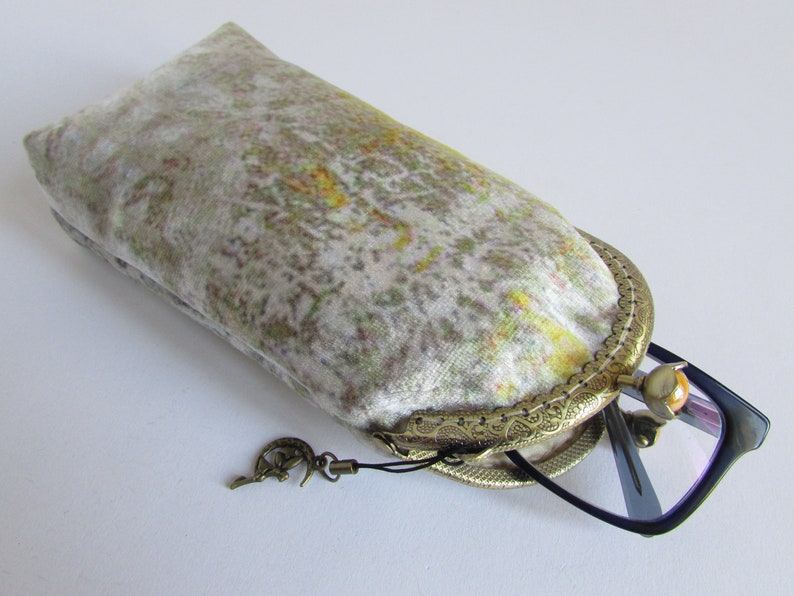 Soft Eyeglass case fabric sunglass case women clasp glasses Etsy