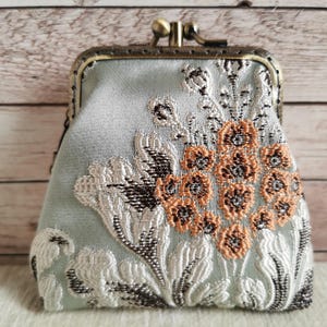 Doppel Kisslock Geldbörse, Kiss Lock Geldbörse, Doppeltaschen Brieftasche, Kiss-Verschluss Geldbörsen, Retro Geldbörse, einzigartiges Geschenk für sie, handgemacht
