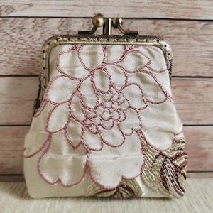 Geldbörse, Vintage-Stil Double Kiss Lock Geldbörse, Doppeltaschen Geldbörse, Kiss-Haken-Mappe, Retro-Stil Geldbörse, handgemachtes Geschenk