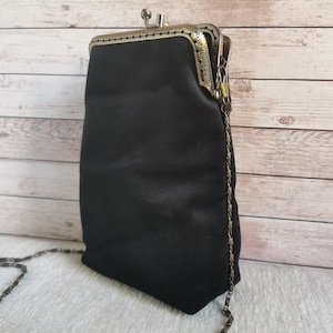 Borsetta tracolla tessuto, custodia catena iPhone 13 pro max, portacellulare Samsung S23 plus, borsa piccola sera stile retro donna