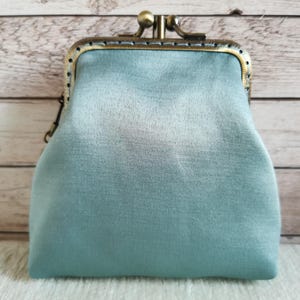 Doppel Kiss Lock Geldbörse, Vintage Stil Geldbörse, Doppel Taschen Geldbörse, Kiss Spange Brieftasche, Stoff Münzbeutel, einzigartiges Geschenk für sie