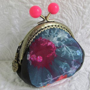Prinzessin Geldbörse, Geldbörse, Geldbörse mit Kussverschluss, Geldbörse mit Knebelverschluss, einzigartiges Geschenk für sie, Geldbörse im Vintage-Stil