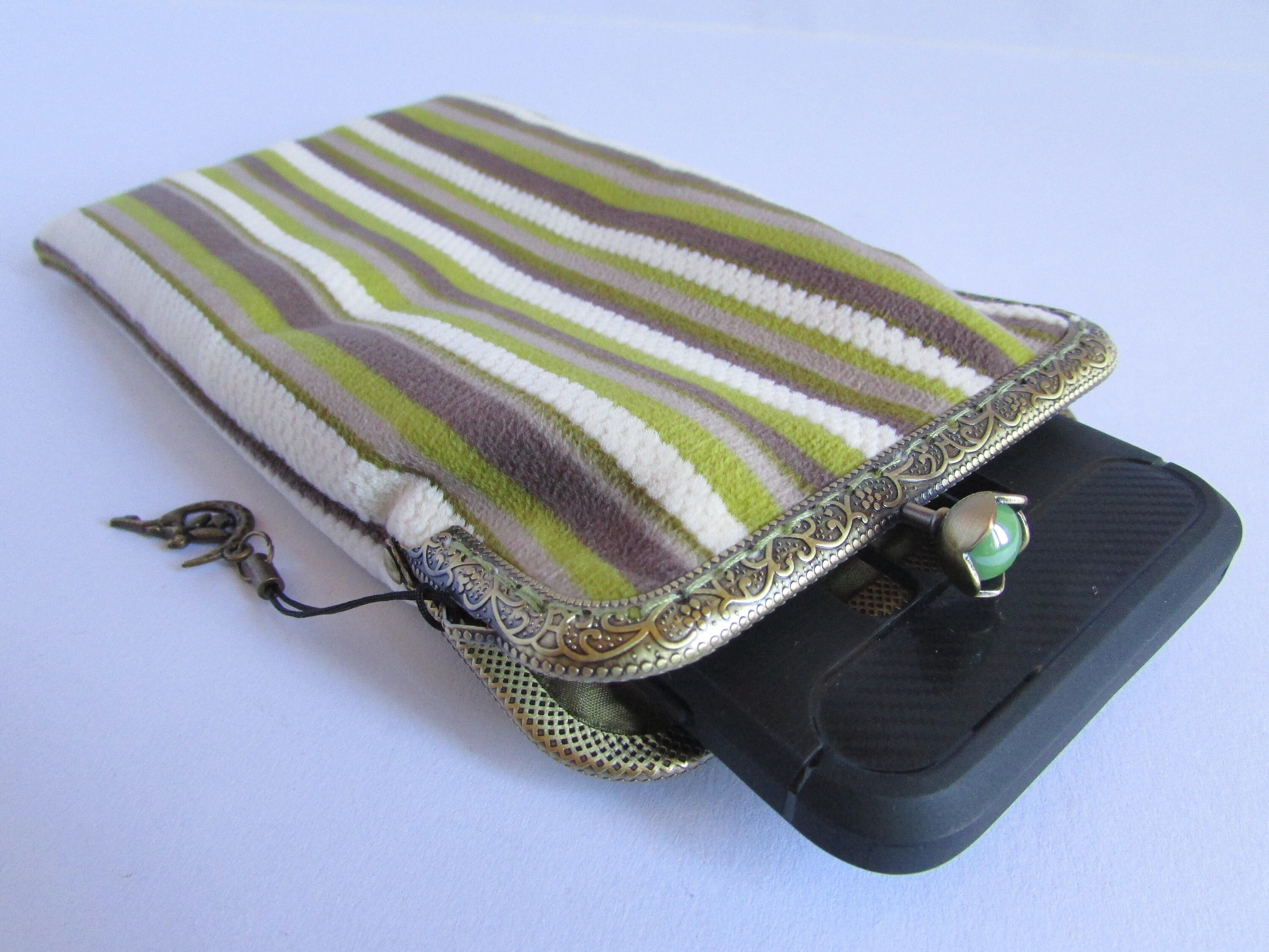 Cell Phone pouch, vintage style Kiss lock iPhone 13 pro max 14 pro max Case, retro kiss clasp Samsung Galaxy ( S21 S22 S23 ) ultra pouch