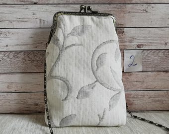 Wedding purse, kiss clasp crossbody mini bag, girl prom purse, bridal clutch, small bag, unique gifts for her, handmade evening bag