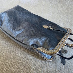 Estuche de lana para gafas, estuche de tela estilo vintage para gafas de sol, estuche suave para gafas, protector de gafas con cierre de beso, estuche retro para gafas de sol con cierre de beso imagen 12
