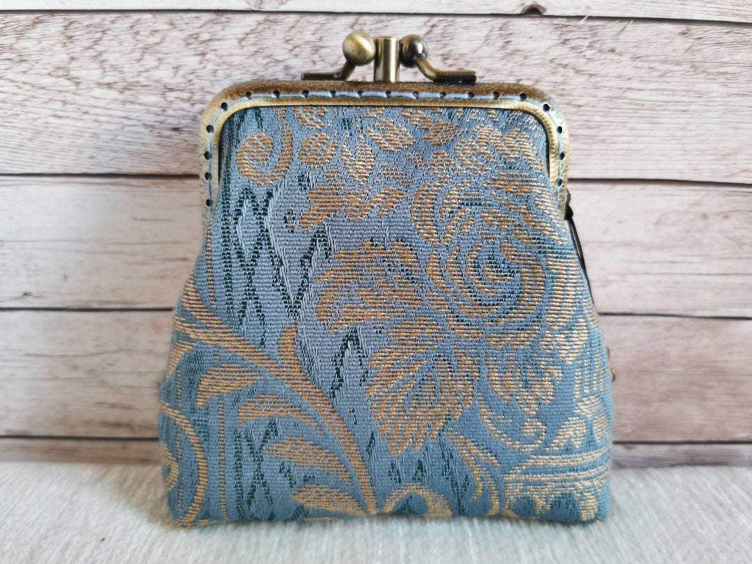 Coin Purse Vintage Style Double Kiss Lock Coin Purse Double Etsy