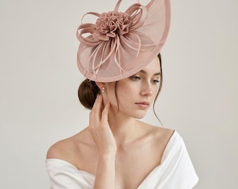 Handmade Fascinator Headband for Women, Sinamay Fascinator, Vintage Ladies Hat, Derby Fascinator Hat, Church Derby Wedding Hat, Gift for Her