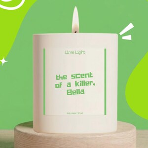 The Scent Of A Killer Bella Funny Gift For Vampire Book Lover Gift Edward Cullen Candle L2