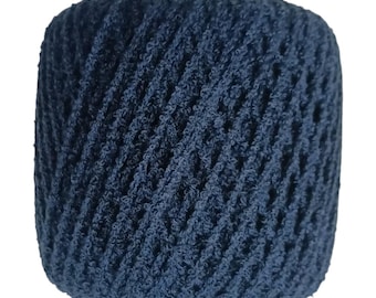 Lot of 20 skeins of navy blue knitting yarn. Viscose yarn. Crochet hook size 5-6. Weight 50 grams. Craft Yarns