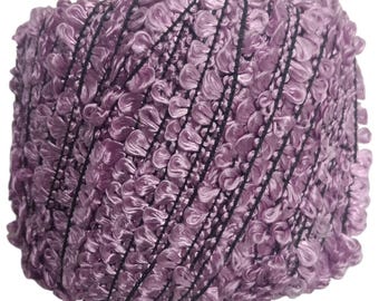 Lot of 20 Fine Viscose Yarns for Hand Knitting, Skeins of Multicolor Lilac Yarn for Crochet and Knitting, Balls for Crafts and Knitting