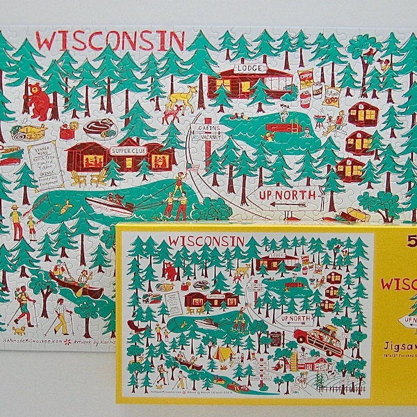 UP NORTH Wisconsin Jigsaw Puzzle