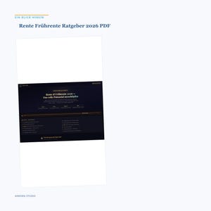 2026 German Early Retirement Guide | Pension Calculator, Benefits (PDF Download) image 2