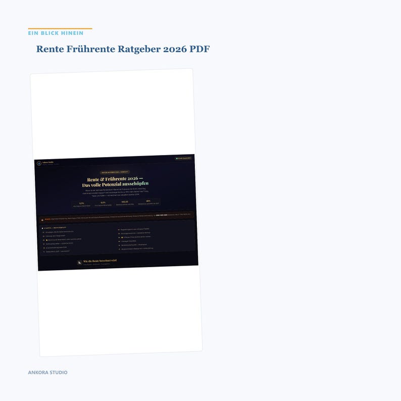 2026 German Early Retirement Guide | Pension Calculator, Benefits (PDF Download) image 2