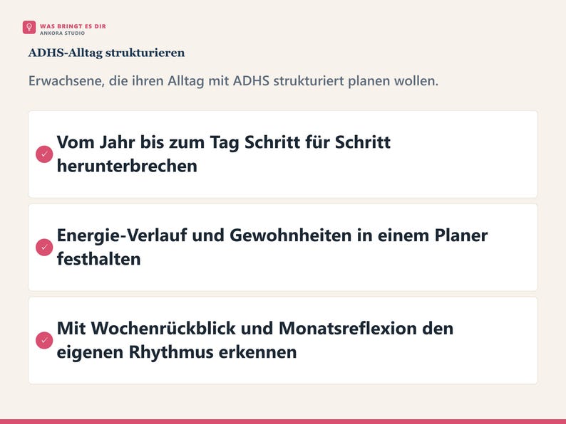 ADHS Planer 2026 PDF | Digital Planer Neurodivergent Deutsch | E-Ink Tablet image 3