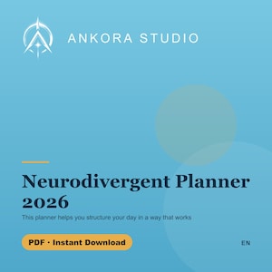Planer für Neurodiversität | Planungstool für ADHS und Autismus | Digitaler PDF-Organizer Bild 1
