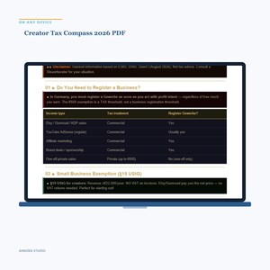 UK Creator Tax Compass 2026 PDF | Freelancer & Self-Employed Taxes Digital Guide image 4