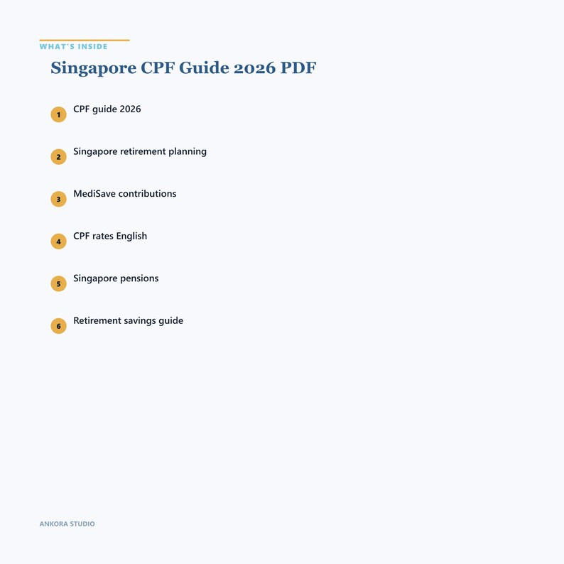 Singapore CPF Guide 2026 PDF | Retirement MediSave Contributions English Bild 3