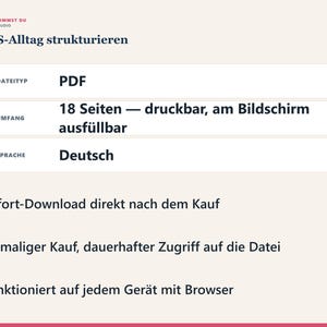 ADHS Planer 2026 PDF | Digital Planer Neurodivergent Deutsch | E-Ink Tablet image 2