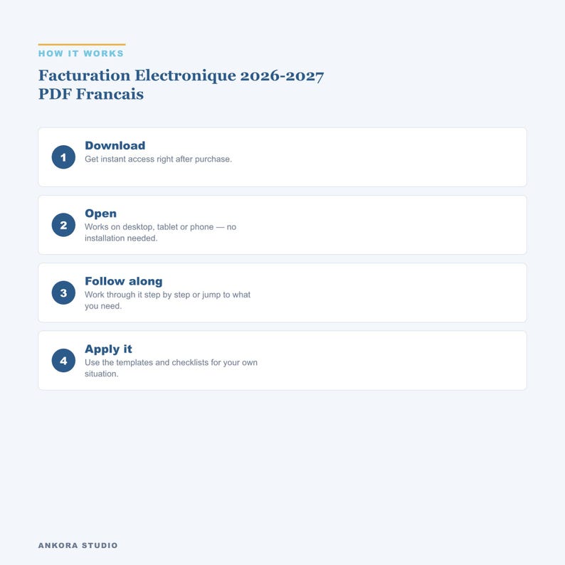 Facturation Électronique 2026-2027 PDF Français | Auto-Entrepreneur Guide TVA Réforme Sanctions image 5