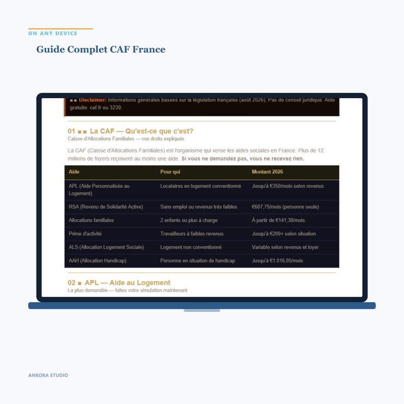 Guide Complet CAF France | Allocations Familiales | PDF Téléchargeable image 4