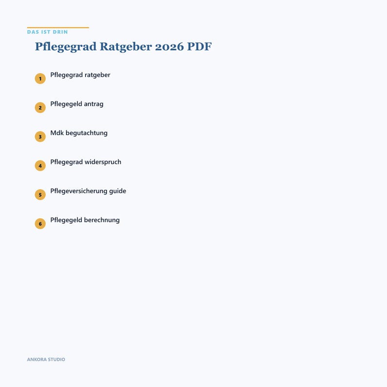 Pflegegrad Ratgeber 2026 PDF / MD Antrag Begutachtung Pflegegeld Widerspruch imagen 3