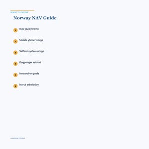Norway NAV Guide | Komplett Håndbok for Sosiale Ytelser | PDF Digitalbok image 3