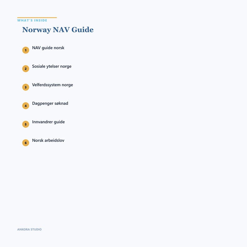 Norway NAV Guide | Komplett Håndbok for Sosiale Ytelser | PDF Digitalbok image 3