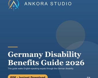 Germany Disability Benefits Guide 2026 PDF | Schwerbehinderung for English Expats