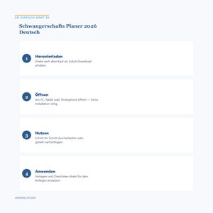 2026 Schwangerschafts-Planer | HTML-Tool, SSW-Tracker, Geburtsplan (Sofort-Download) Bild 5
