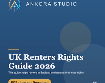 Leitfaden zu Mieterrechten in Großbritannien | Umfassendes Handbuch zum Rechtsschutz | Digitaler PDF-Download