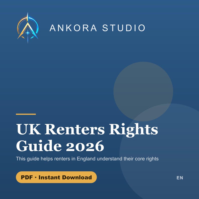 Guía de derechos de los inquilinos en el Reino Unido / Manual completo de protección legal / Descarga digital en PDF imagen 1