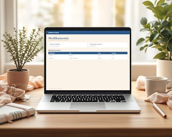 Pflegepersonen Organizer 2026 Deutsch | HTML Tool Medikamentenplan Pflegetagebuch Arzttermine Pflegegrad Offline Sofort Download