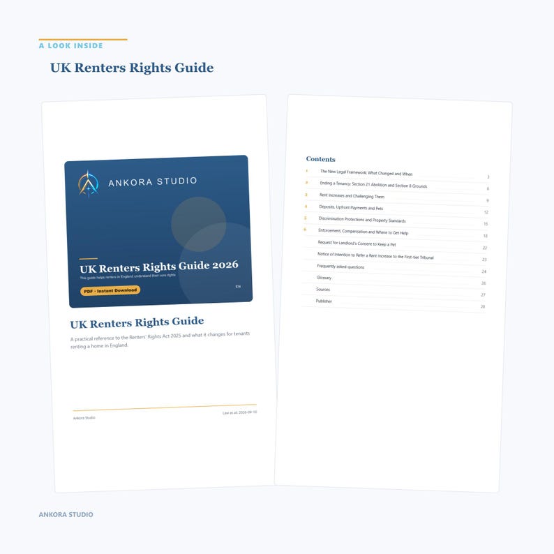 Guía de derechos de los inquilinos en el Reino Unido / Manual completo de protección legal / Descarga digital en PDF imagen 2