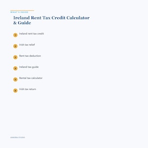 Ireland Rent Tax Credit Calculator & Guide | Digital Tax Relief Tool | 2024 Updated image 3