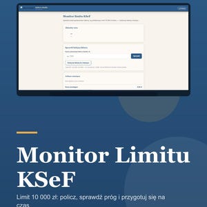 Monitor limitu KSeF 2026-2027 | Kalkulator PDF + narzędzie HTML po polsku | Próg 10 000 zł, faktury image 1