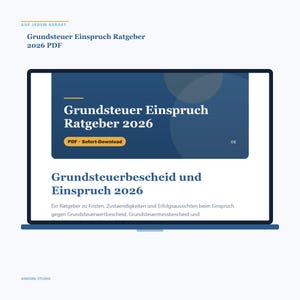 Grundsteuer Einspruch Ratgeber 2026 PDF | Widerspruch Frist Muster Guide Deutsch image 4