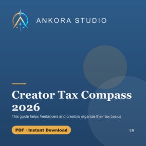 UK Creator Tax Compass 2026 PDF | Freelancer & Self-Employed Taxes Digital Guide image 1