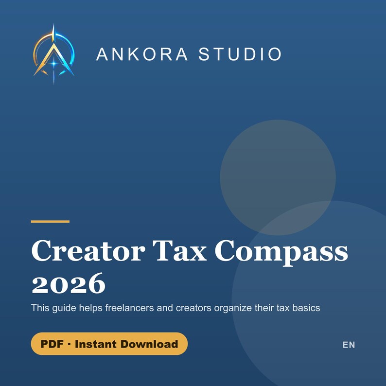 UK Creator Tax Compass 2026 PDF | Freelancer & Self-Employed Taxes Digital Guide image 1