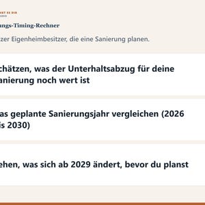 Eigenmietwert-Sanierungsplaner Schweiz 2026 PDF Deutsch | Checkliste Rechner Sanierung Hypothek Reform 2029 Bild 3